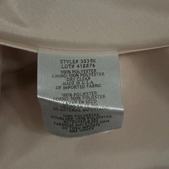 XSCAPE Womens Pink Zippered Sleeveless Scoop Neck size 2 - Picture 7 of 9